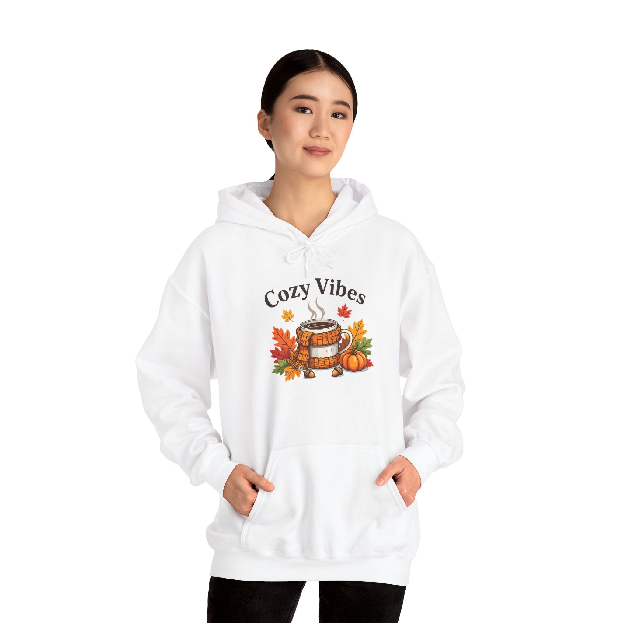 Cozy Vibes Unisex Hoodie - Perfect for Fall, Halloween, Thanksgiving, Gift Idea, Warm Sweatshirt