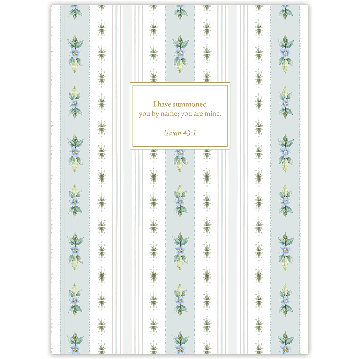 Blue Floral Stripe by Lydia Carraway