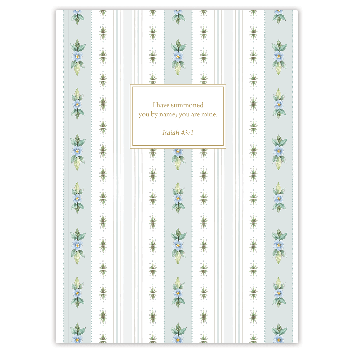 Blue Floral Stripe by Lydia Carraway