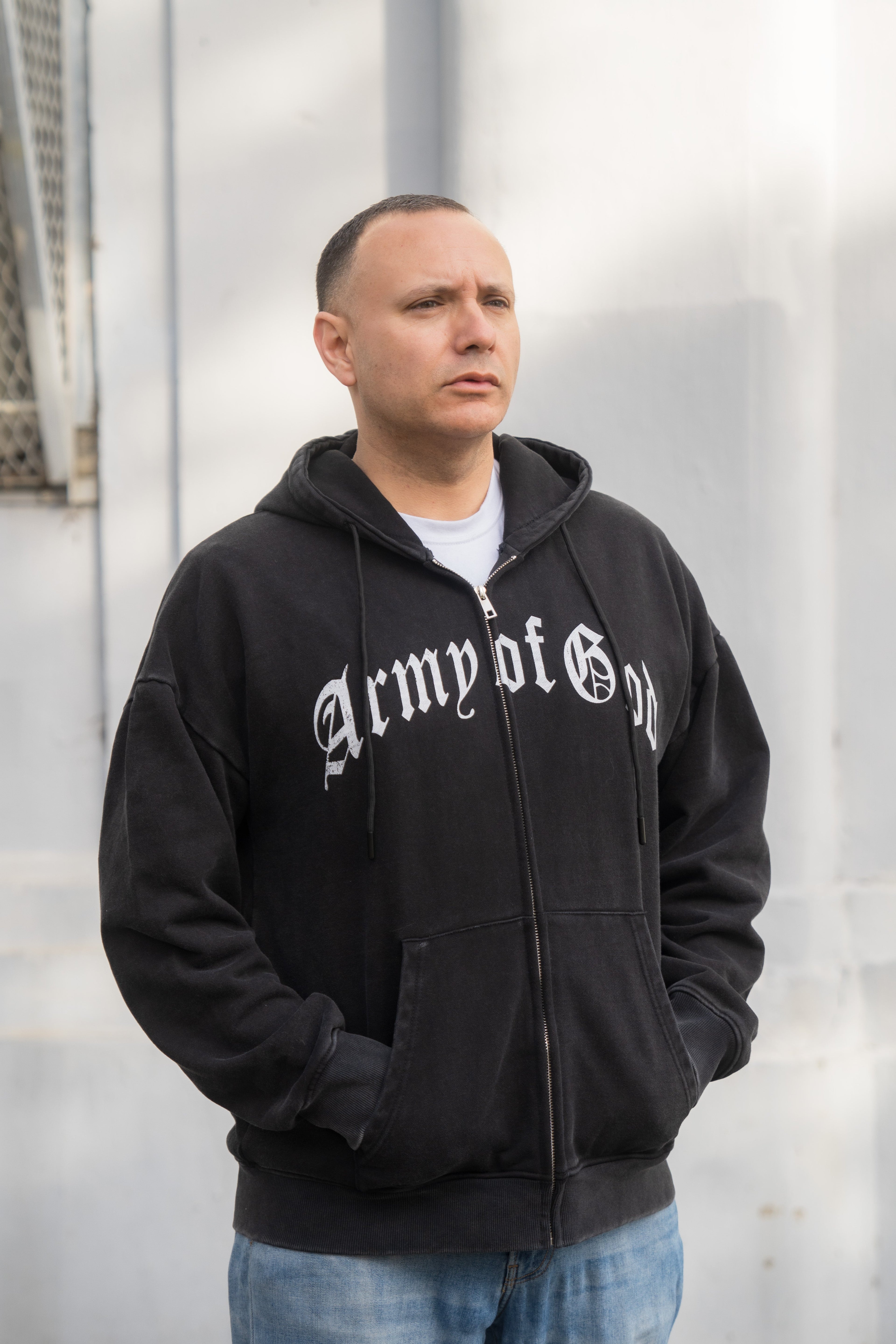 New Pray for Your Homies Heavyweight Oversized Hoodie Zip-Up