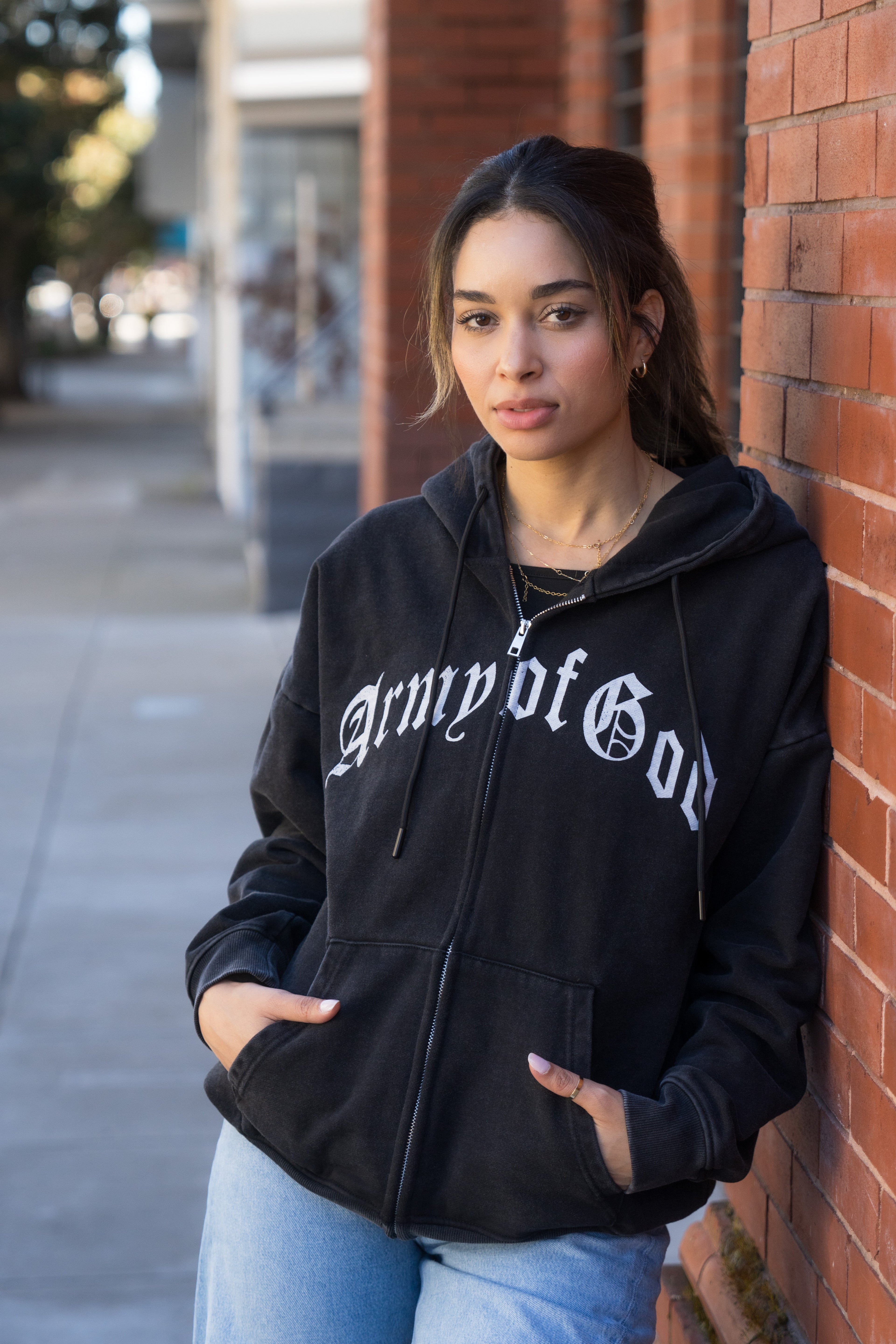 New Pray for Your Homies Heavyweight Oversized Hoodie Zip-Up