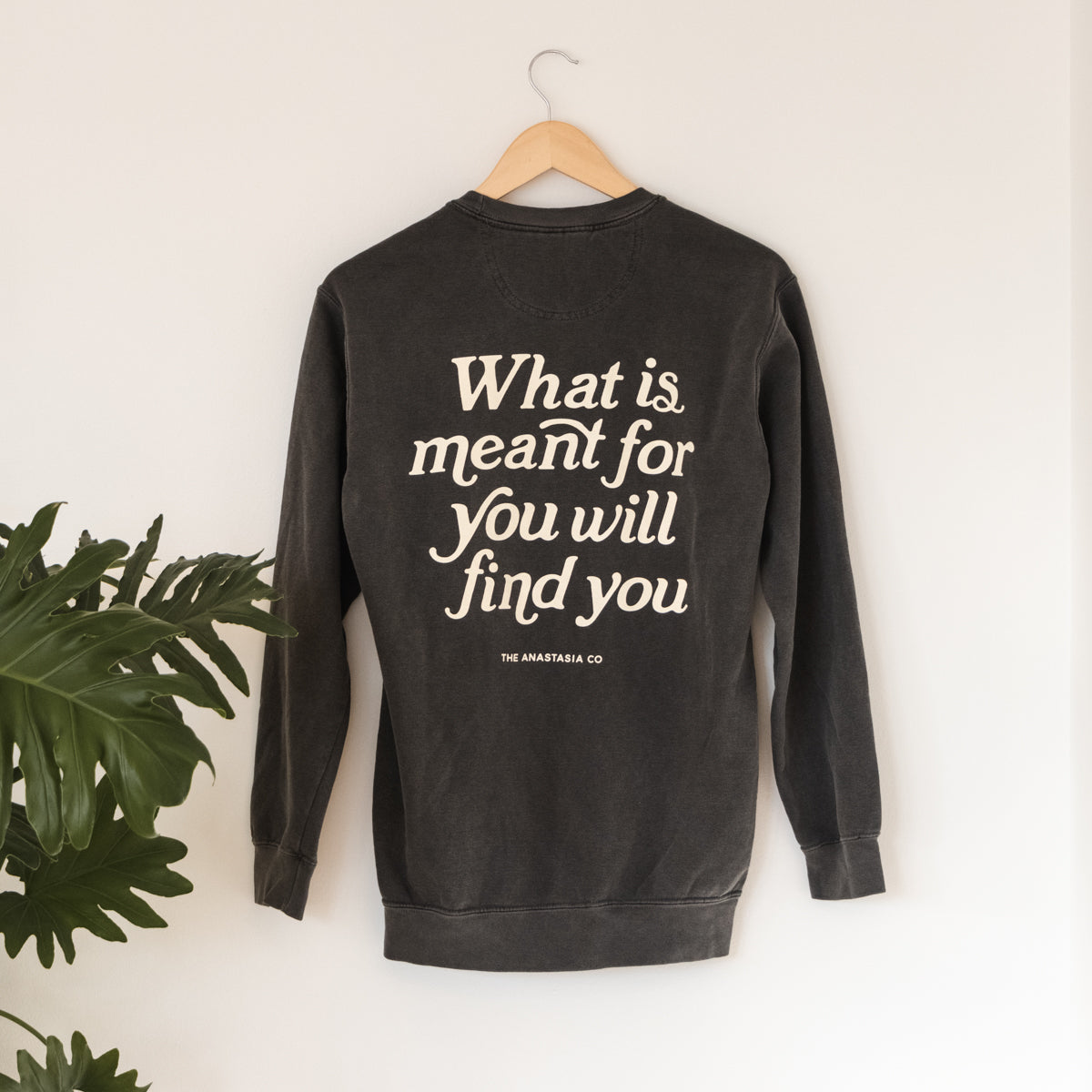 What is Meant for You Crew - Vintage Black