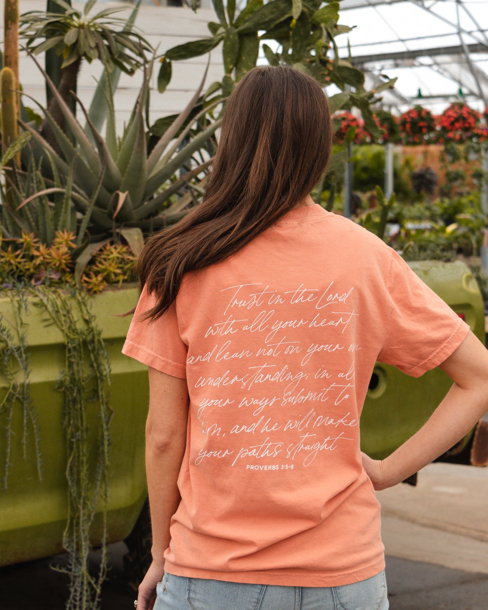 Trust in the Lord Tee - Peach