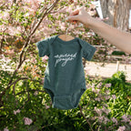 Answered Prayer Baby Bodysuit - Dusty Teal