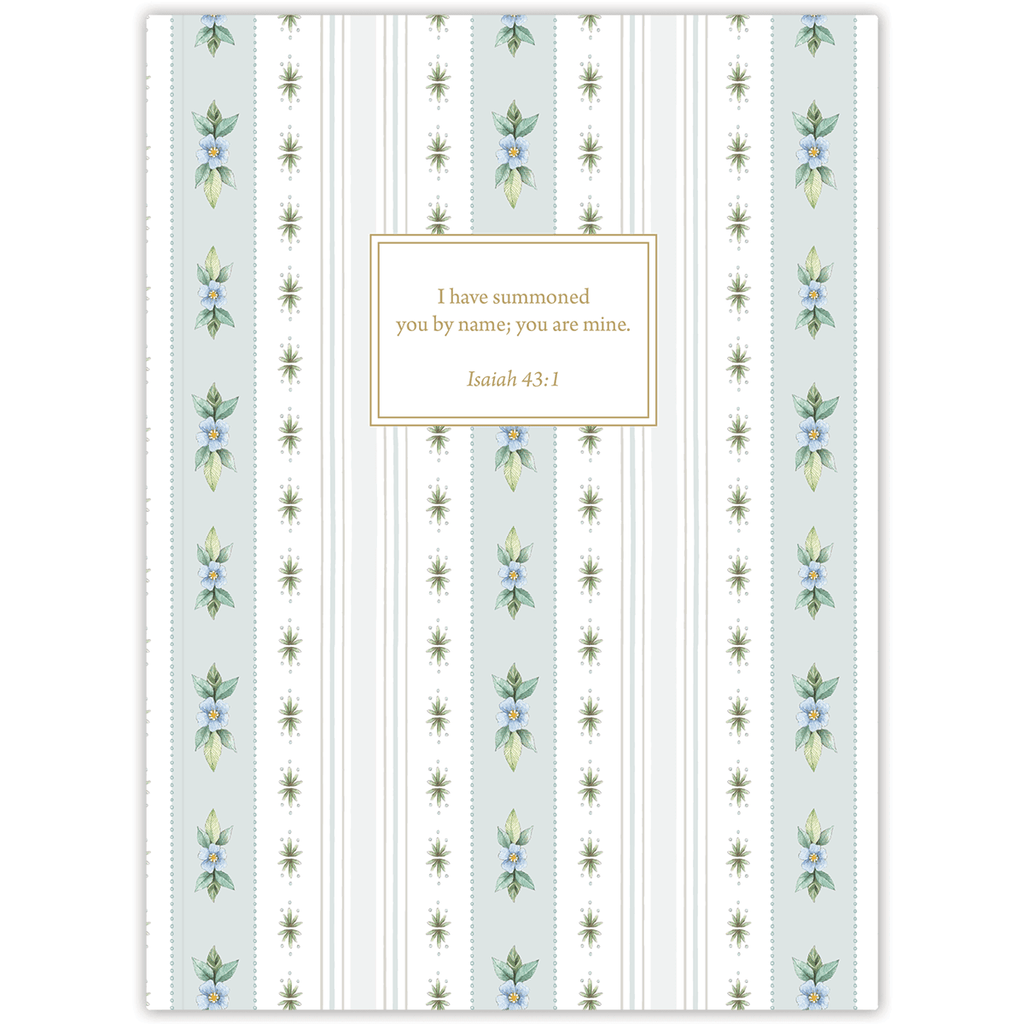 Blue Floral Stripe by Lydia Carraway