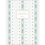 Blue Floral Stripe by Lydia Carraway