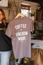 Coffee + Kingdom Work™ Tee - Lavender Latte