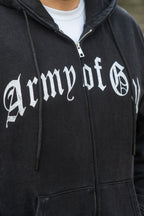 New Pray for Your Homies Heavyweight Oversized Hoodie Zip-Up