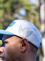 Heaven Made God the Creator LUX Hat - Baby Blue + Cream