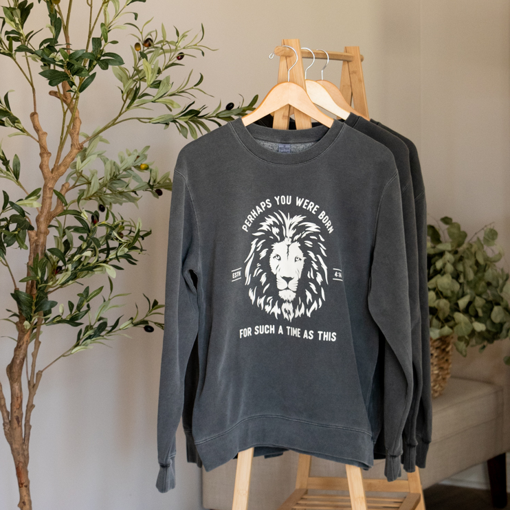 Esther Lion Crew - Vintage Black