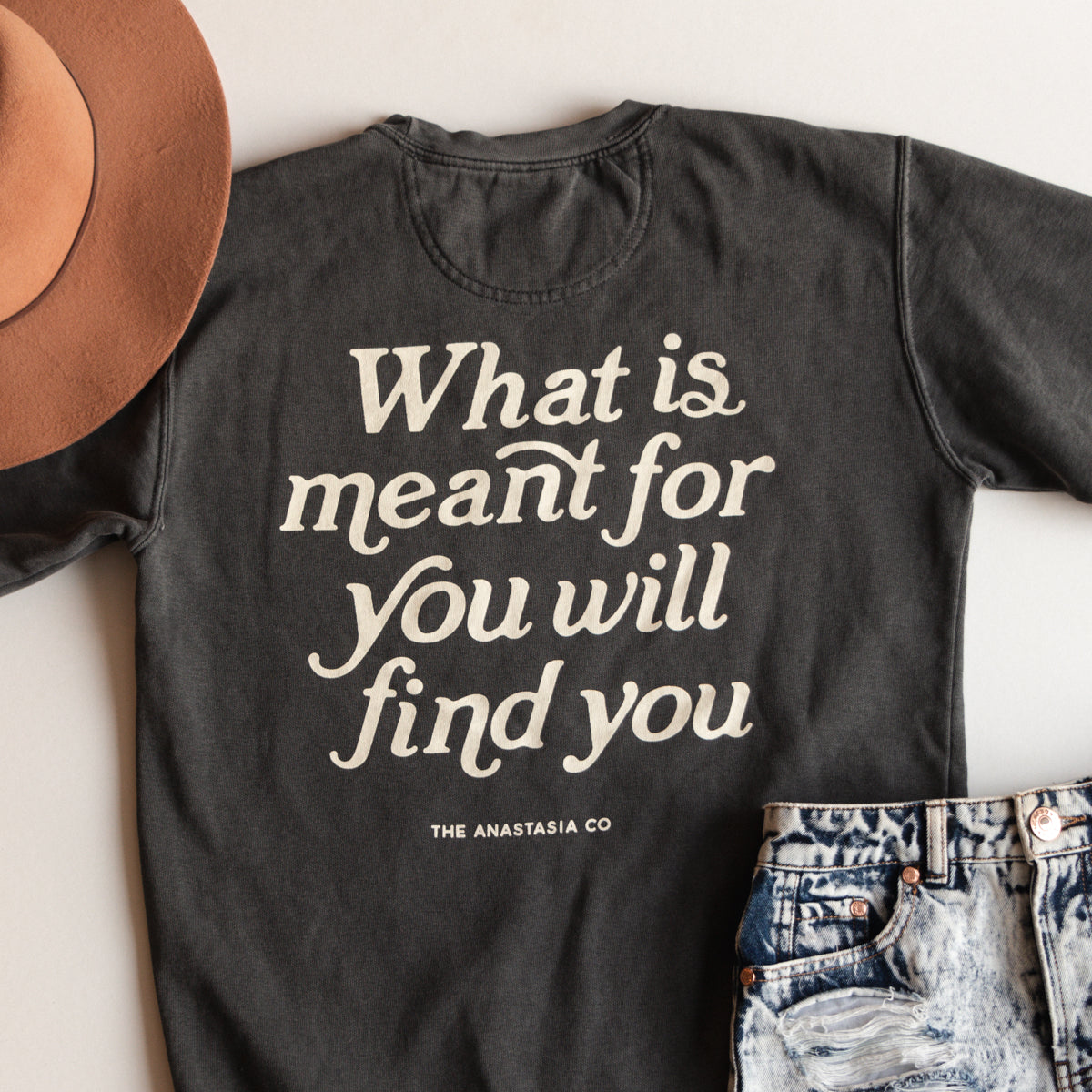 What is Meant for You Crew - Vintage Black