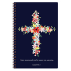 Navy Floral Cross