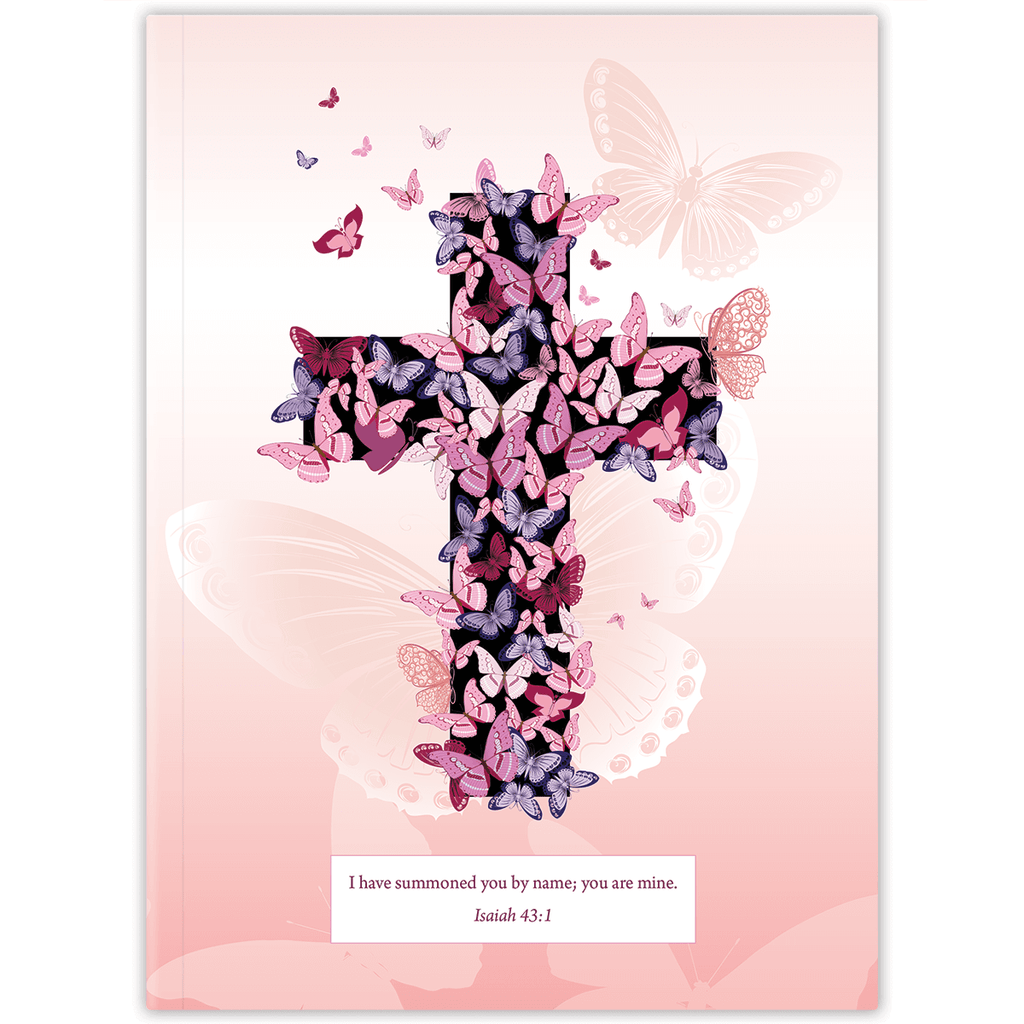Pink Butterfly Cross