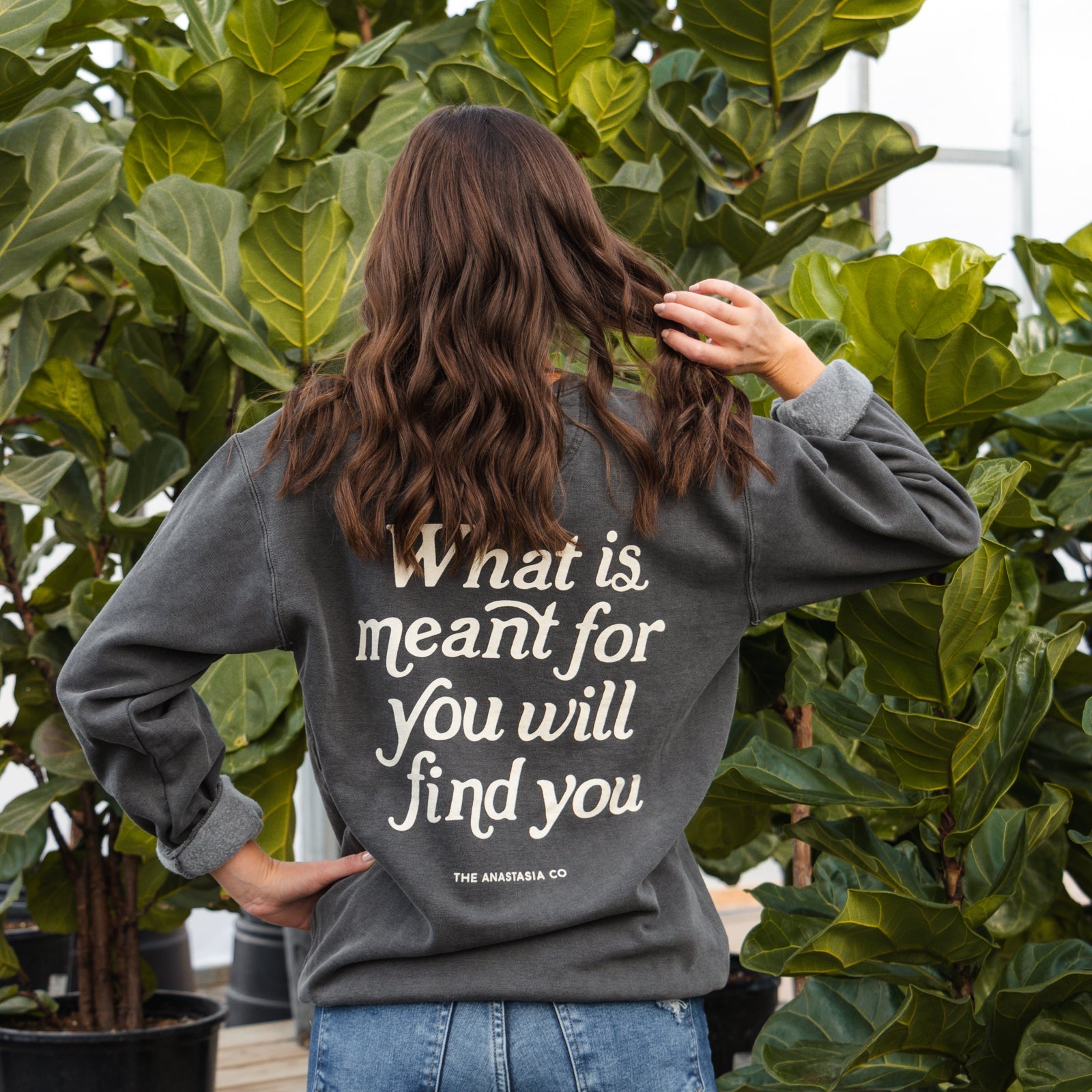 What is Meant for You Crew - Vintage Black